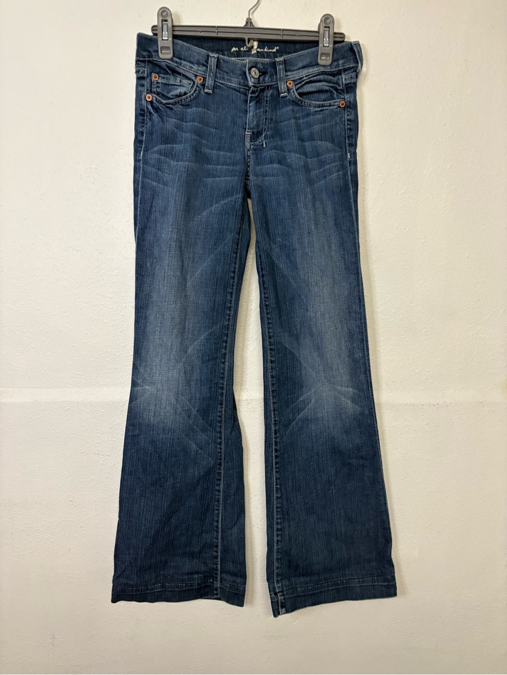 7 for all man kind Classic Women's Dark Blue Bootcut Jeans